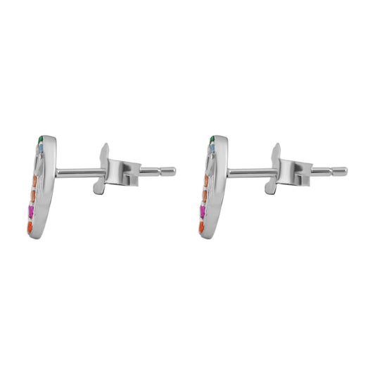 Damen Ohrringe – Ohrstecker Flügel aus 925 Silber mit Zirkonia