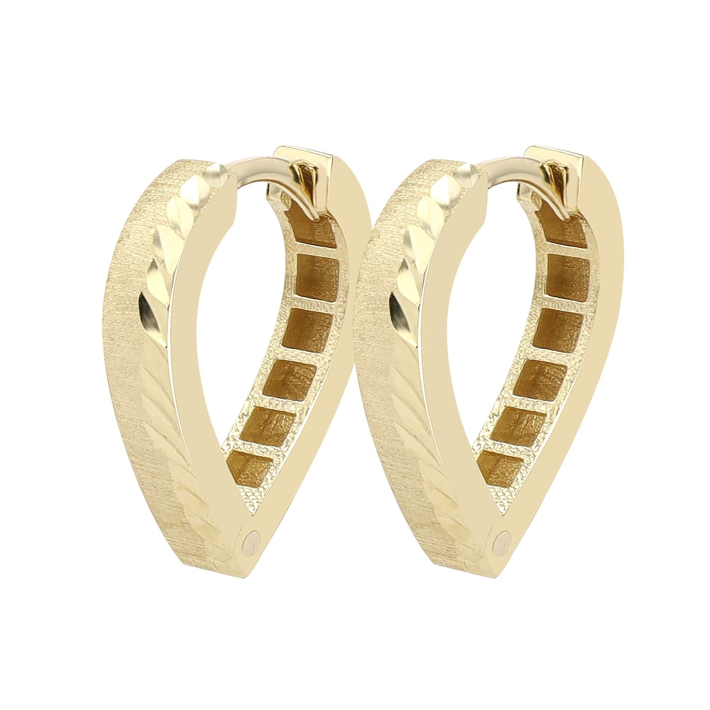 Damen Ohrringe – Klappcreole aus 333 Gold