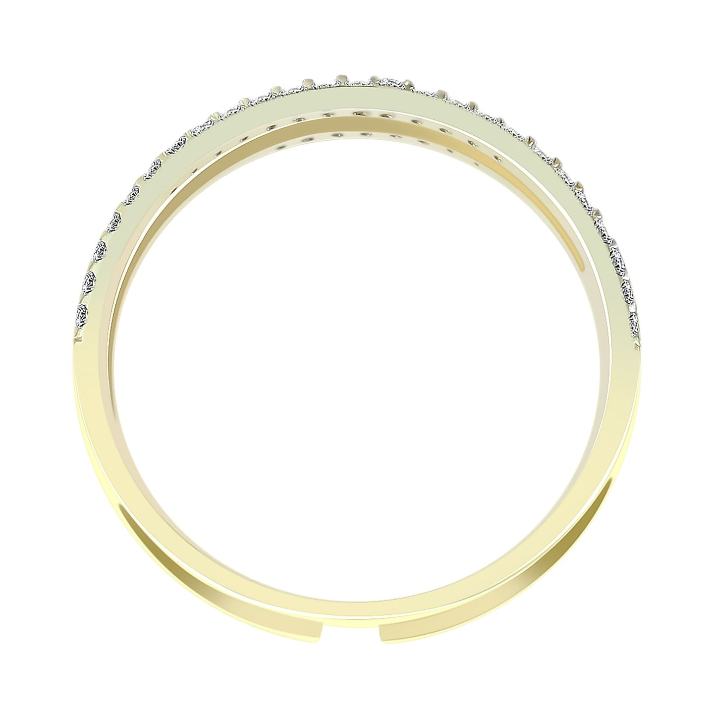 Damen Ring aus 333 Gold mit Zirkonia