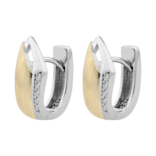 Damen Ohrringe – Klappcreole aus 925 Silber