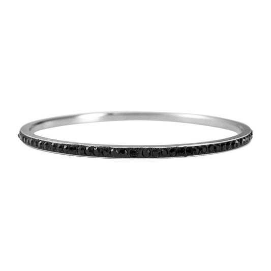 Damen Armband – Armreif aus Edelstahl mit Zirkonia Ø 6,0 cm cm