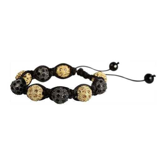 Damen Armband aus Textil mit Zirkonia 19 cm