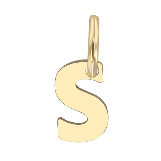 Unisex Anhänger – Buchstabe N Buchstabenanhänger aus 375 Gold