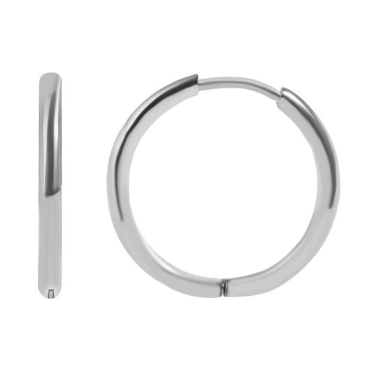 Unisex Ohrringe – Klappcreole aus Edelstahl