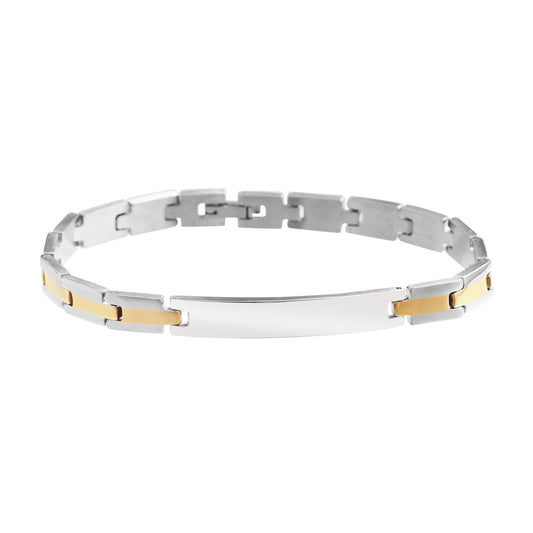 Herren Armband – Gliederarmband aus Edelstahl 21 cm