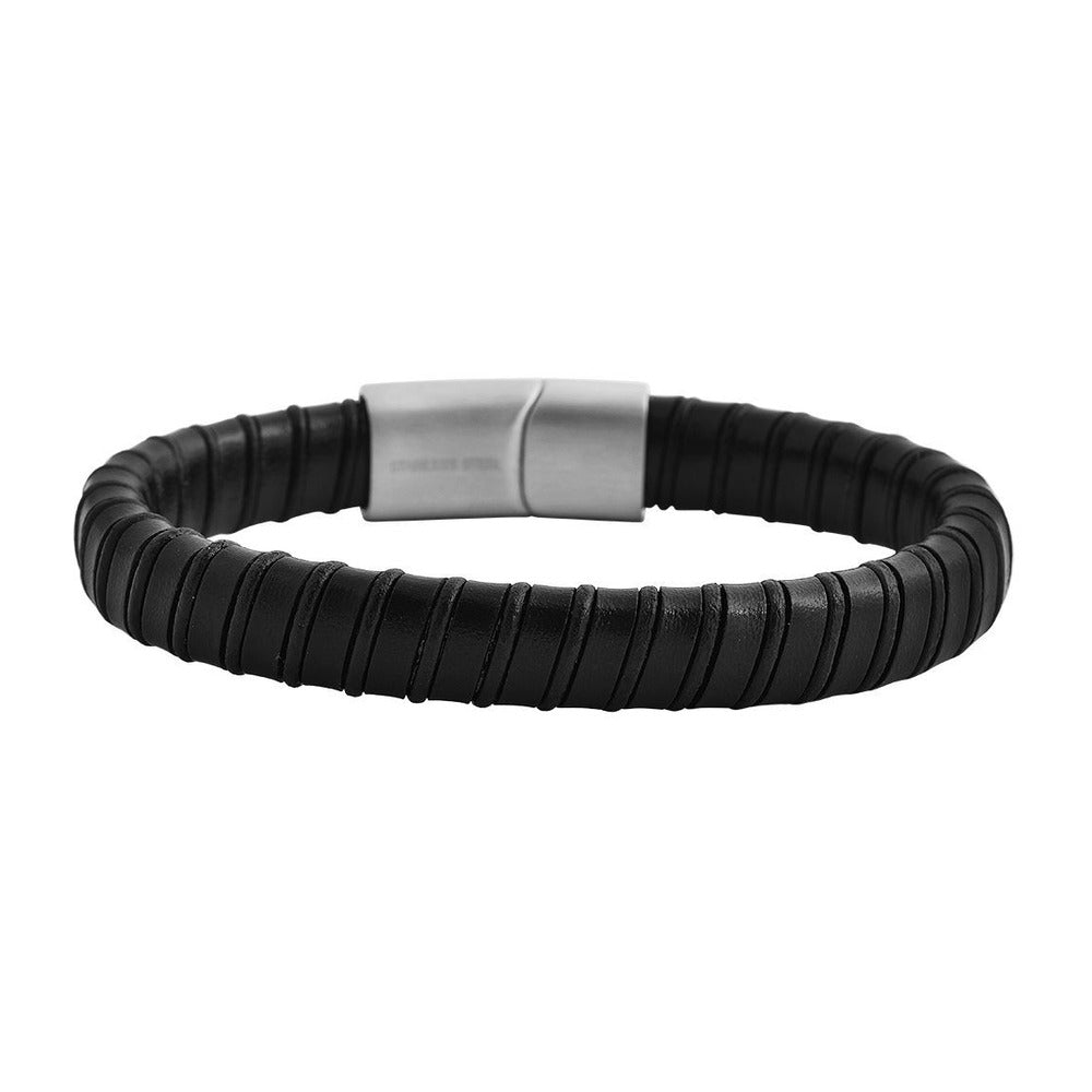 Unisex Armband – Armreif aus Leder 21,5 cm