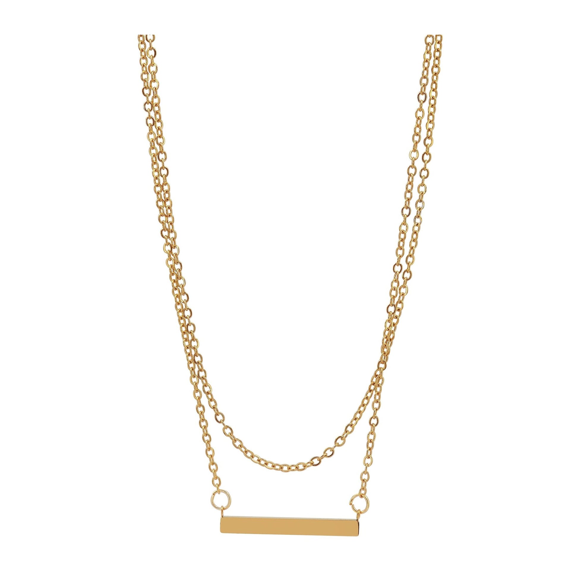 Damen Halskette aus Edelstahl 43 cm