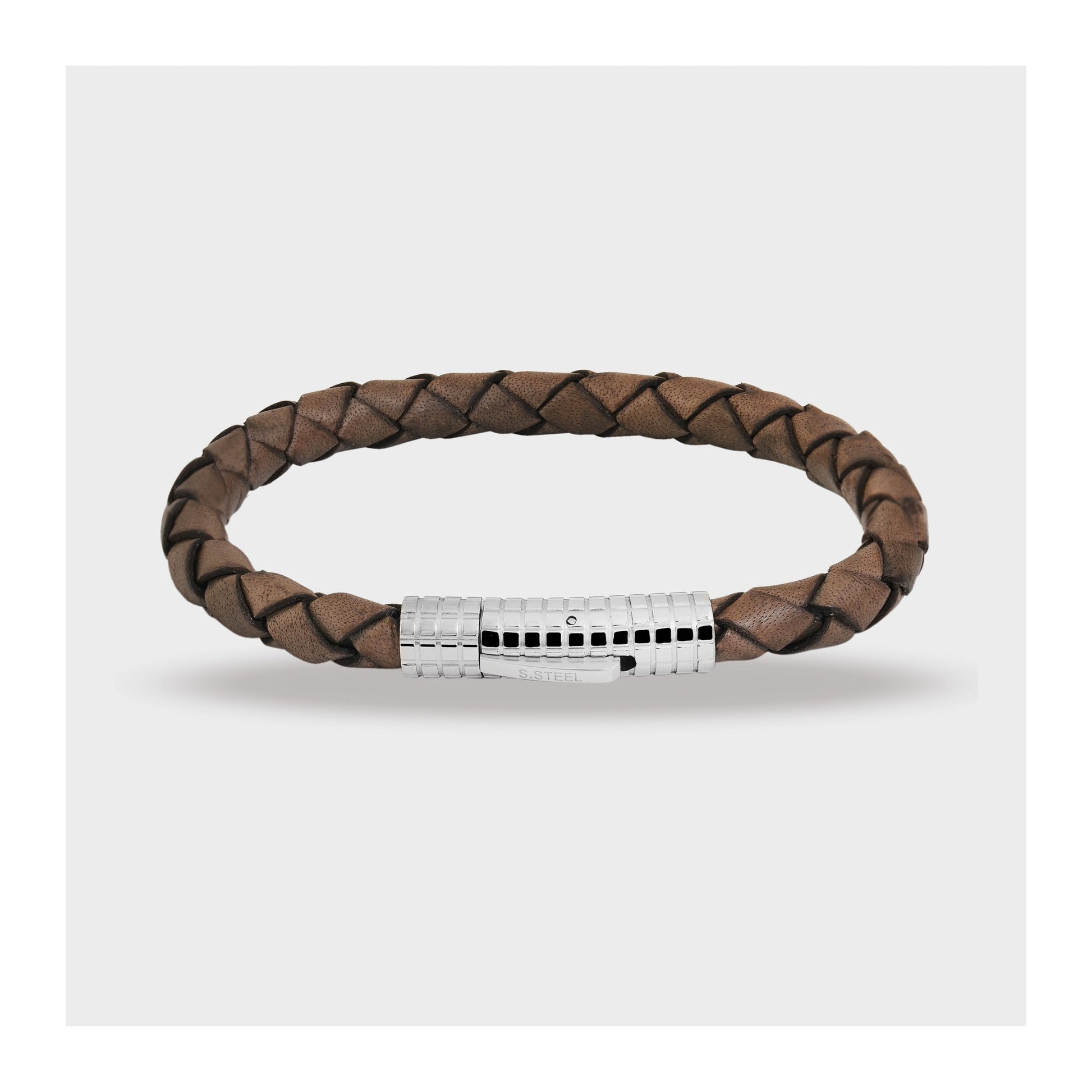 Unisex Armband – Armreif aus Leder 21 cm