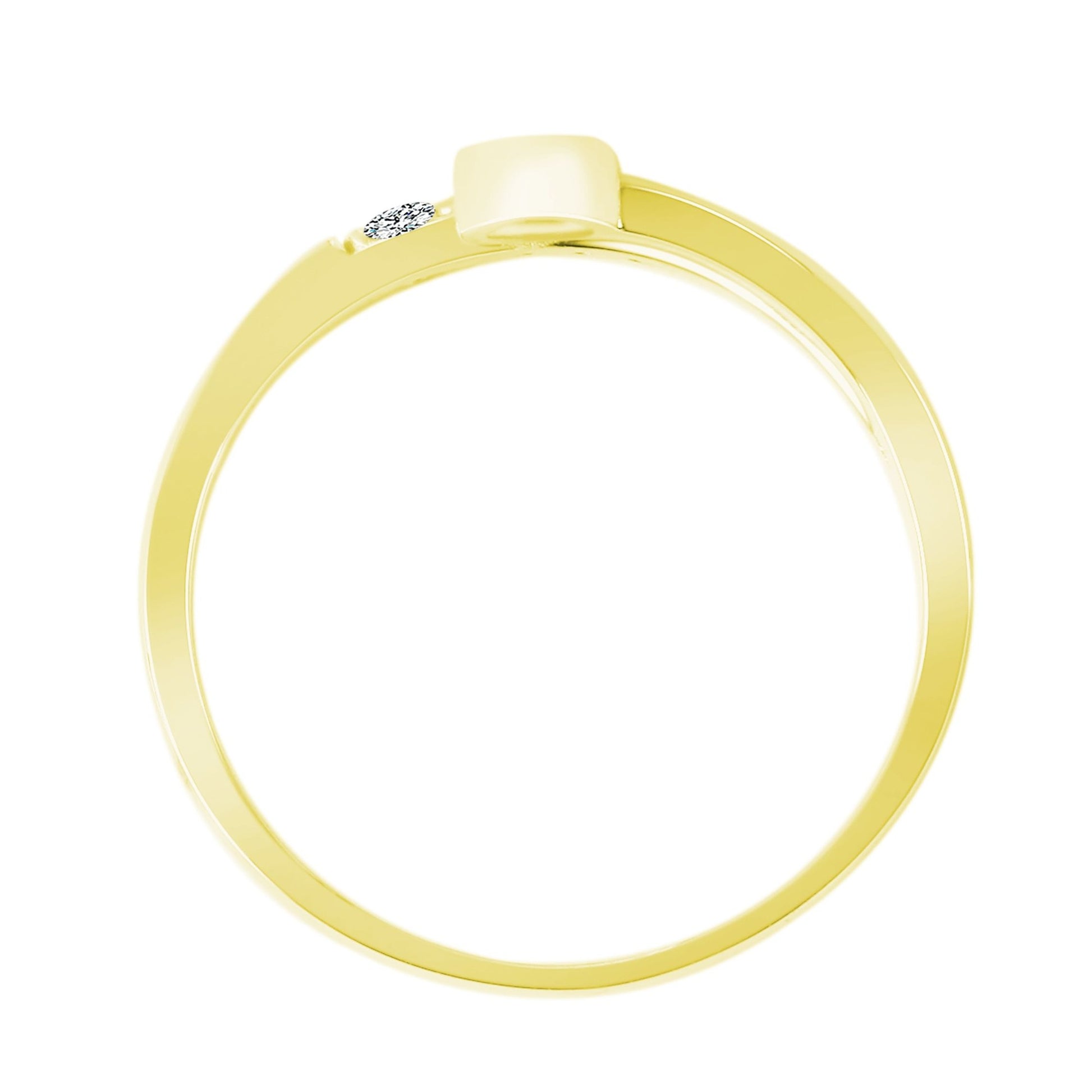 Damen Ring aus 333 Gold mit Zirkonia
