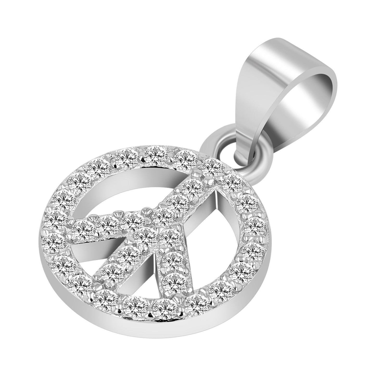 Damen Anhänger aus 925 Silber mit Zirkonia