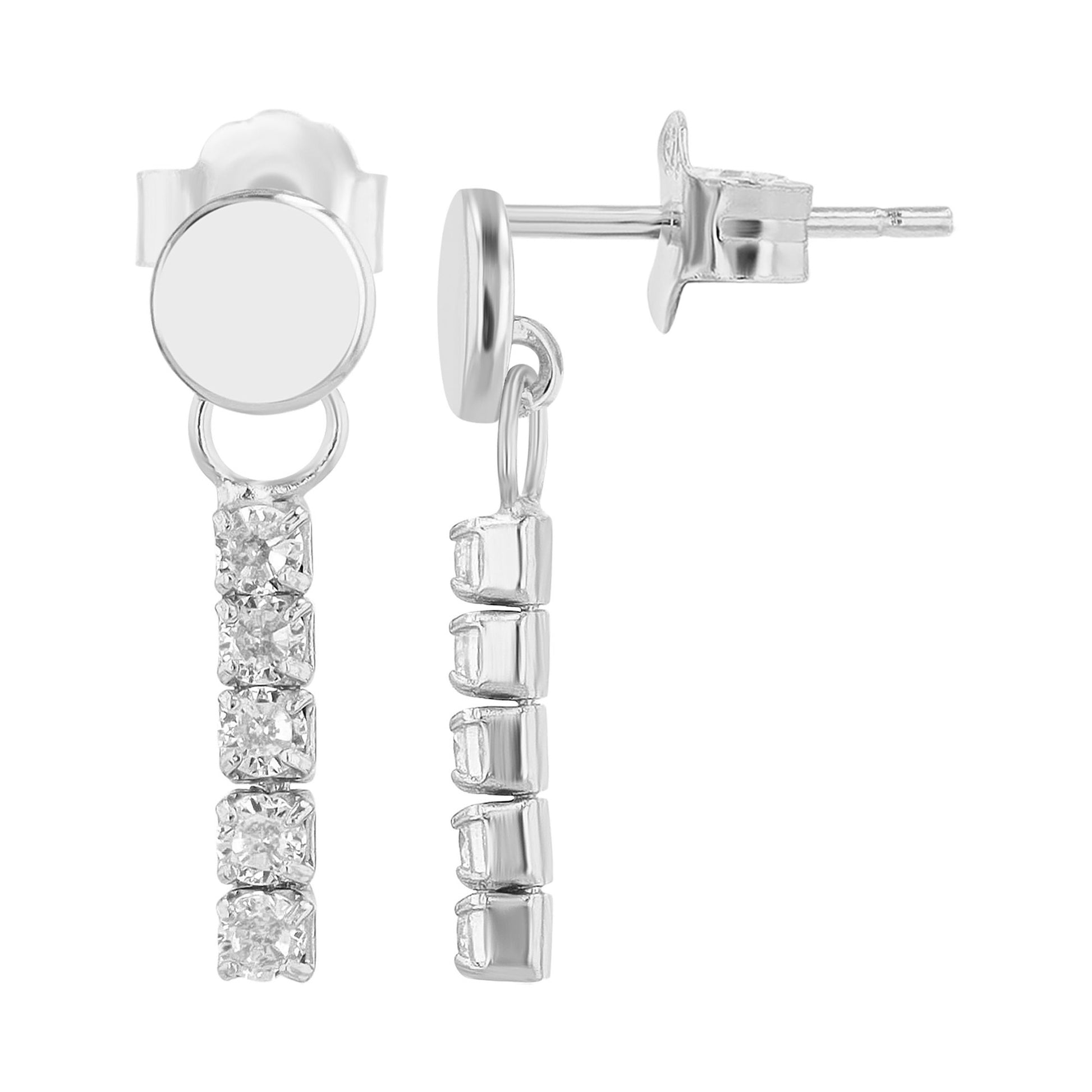 Damen Anhänger aus 925 Silber mit Zirkonia