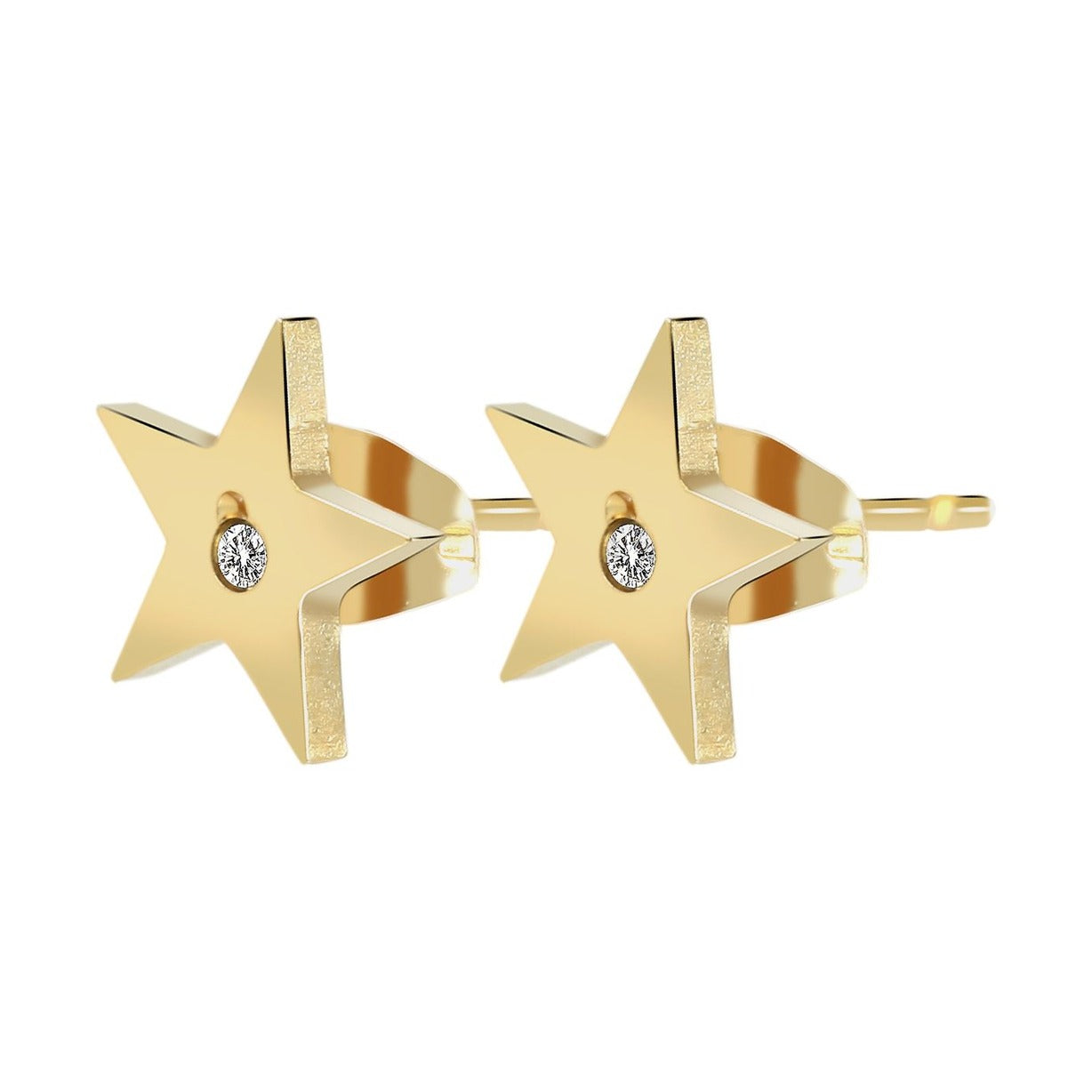 Damen Ohrringe – Ohrstecker aus Edelstahl mit Strass Steinchen
