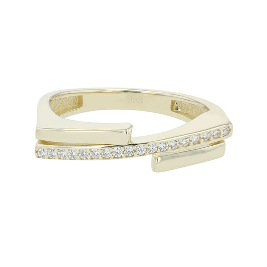 Damen Ring aus 333 Gold mit Zirkonia