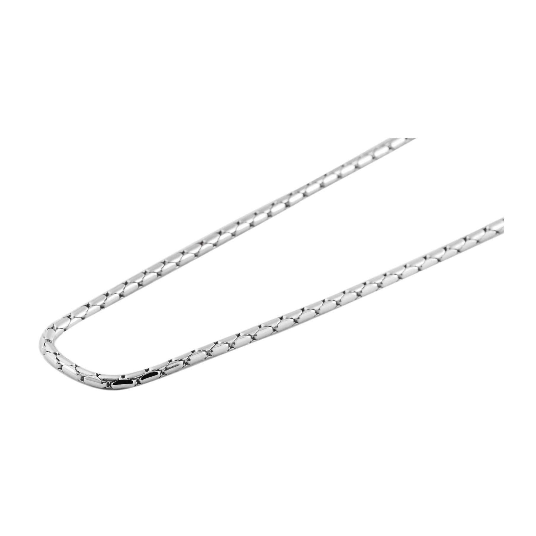 Damen Halskette – Schlangenkette aus Edelstahl 80+5