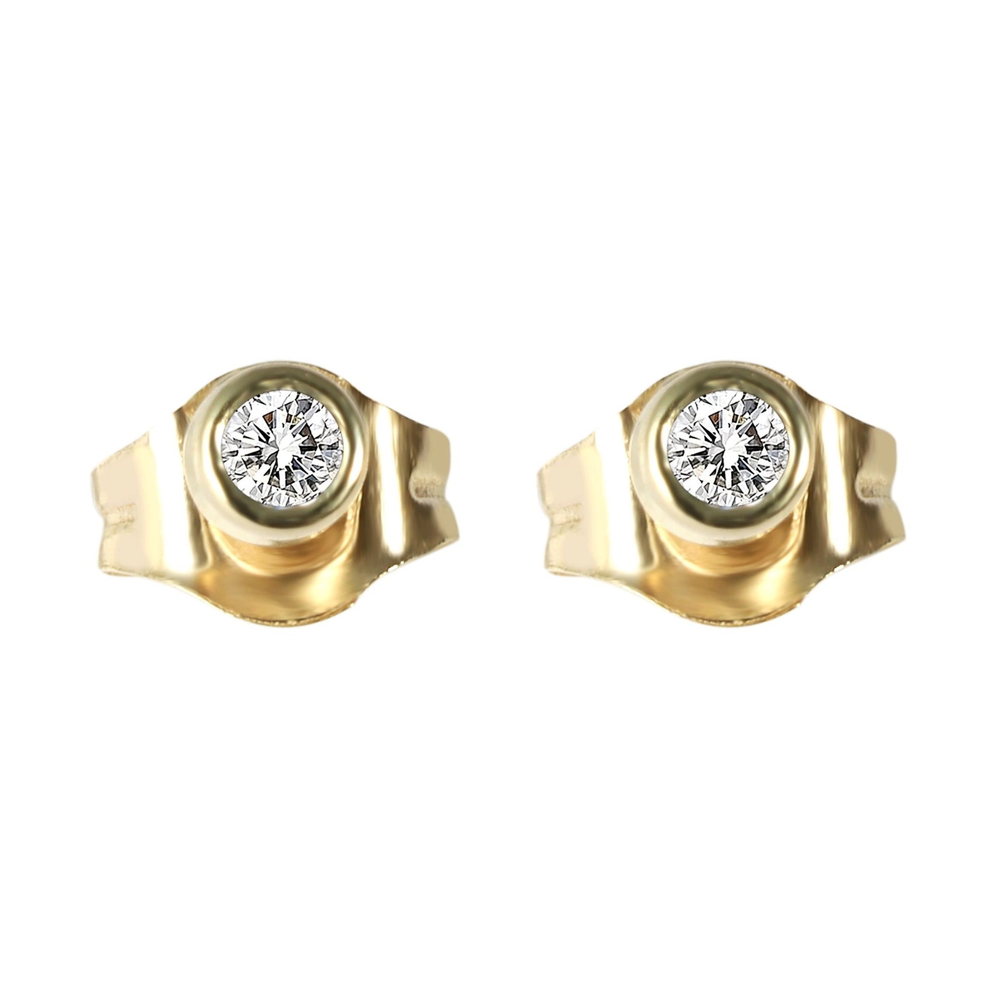 Damen Ohrringe – Ohrstecker aus 333 Gold mit Zirkonia