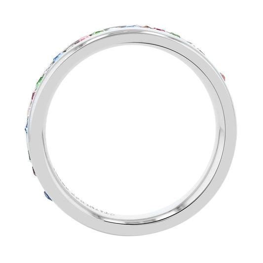 Damen Ring aus Edelstahl mit Strass Steinchen