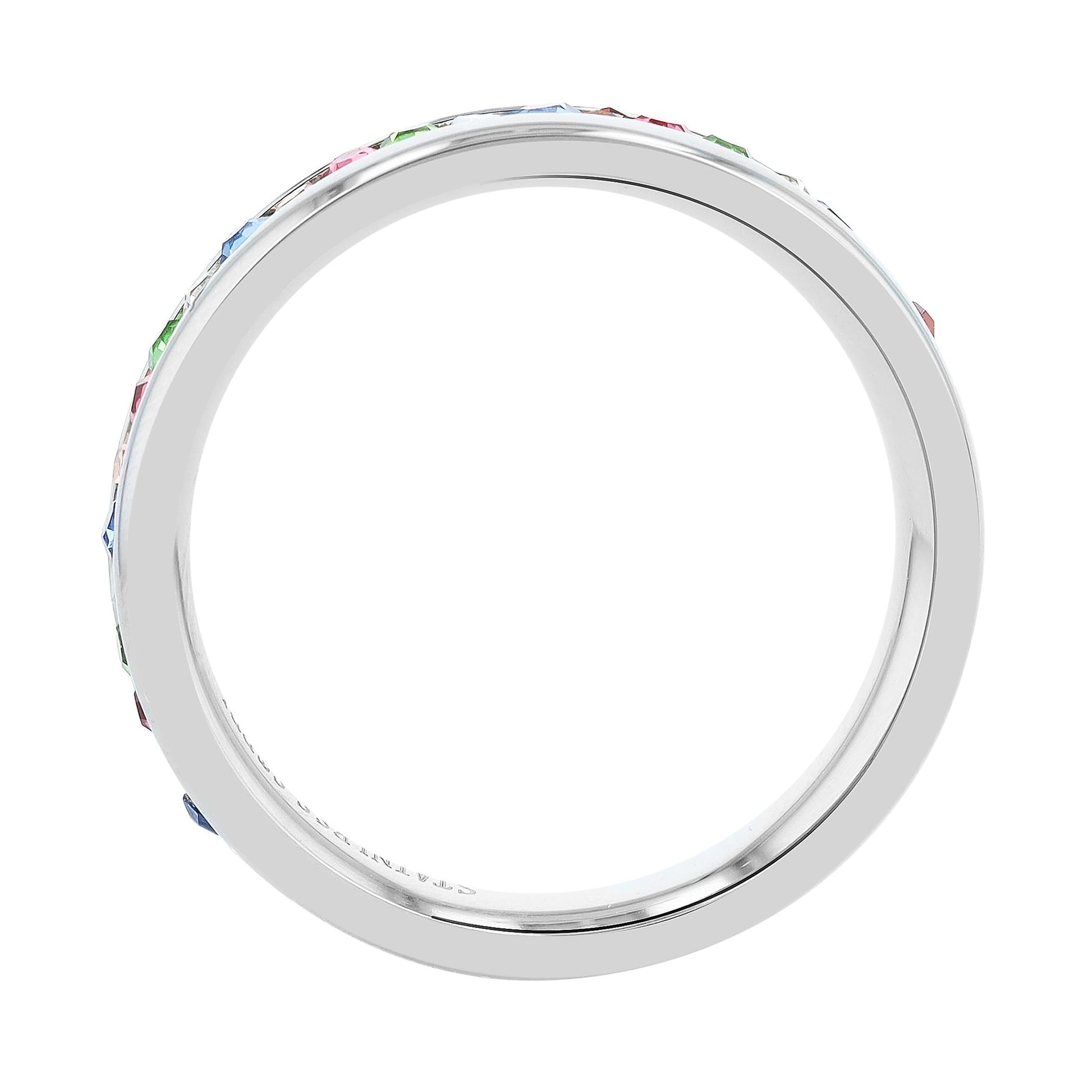 Damen Ring aus Edelstahl mit Strass Steinchen