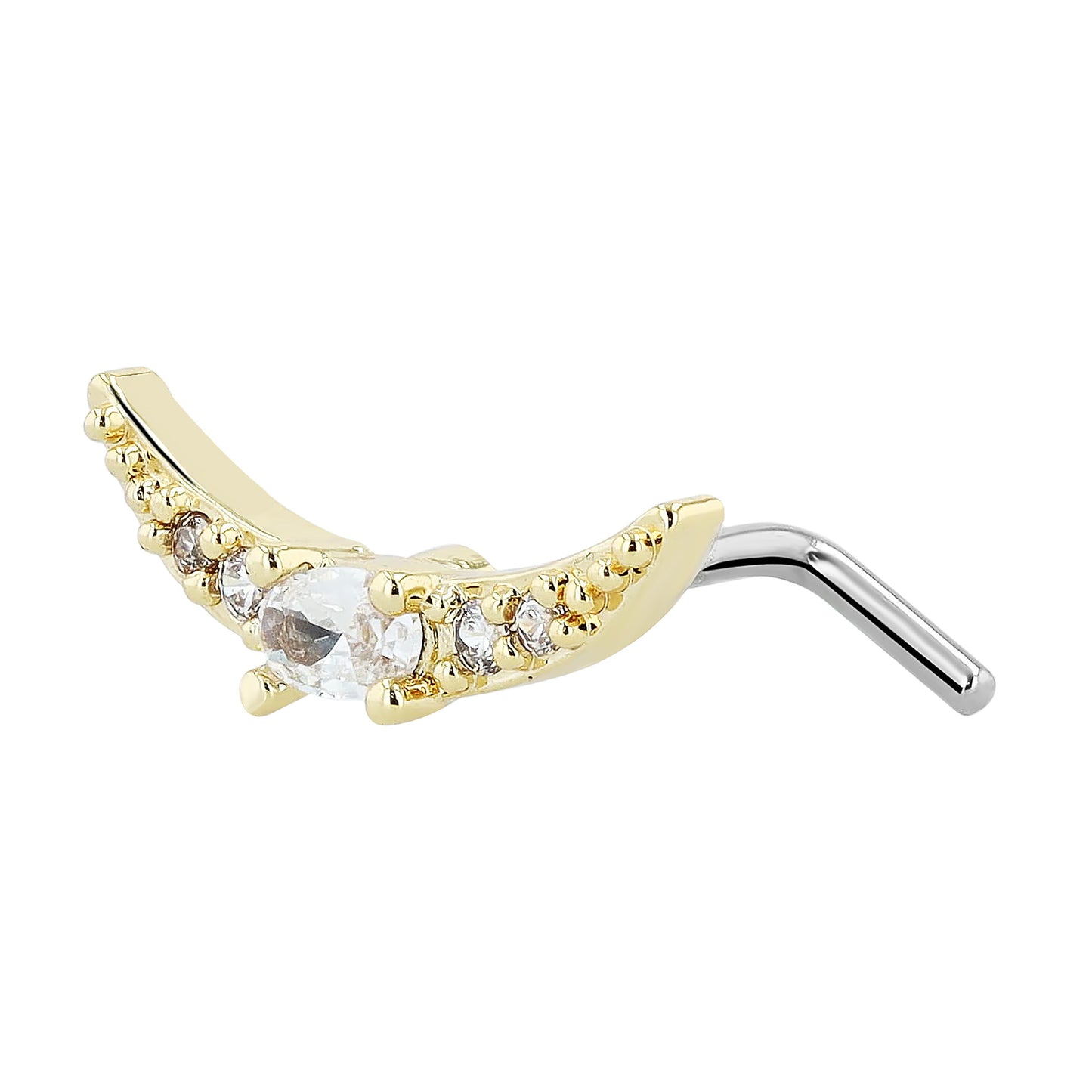 Damen Piercing – Mond aus Edelstahl