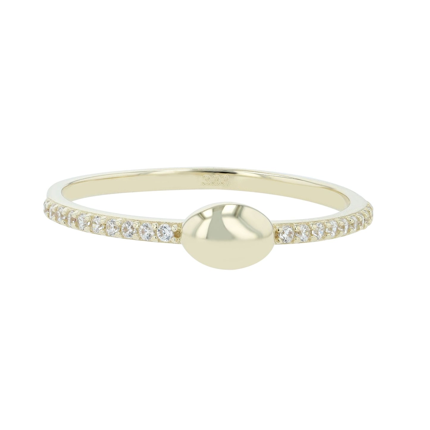 Damen Ring aus 333 Gold mit Zirkonia