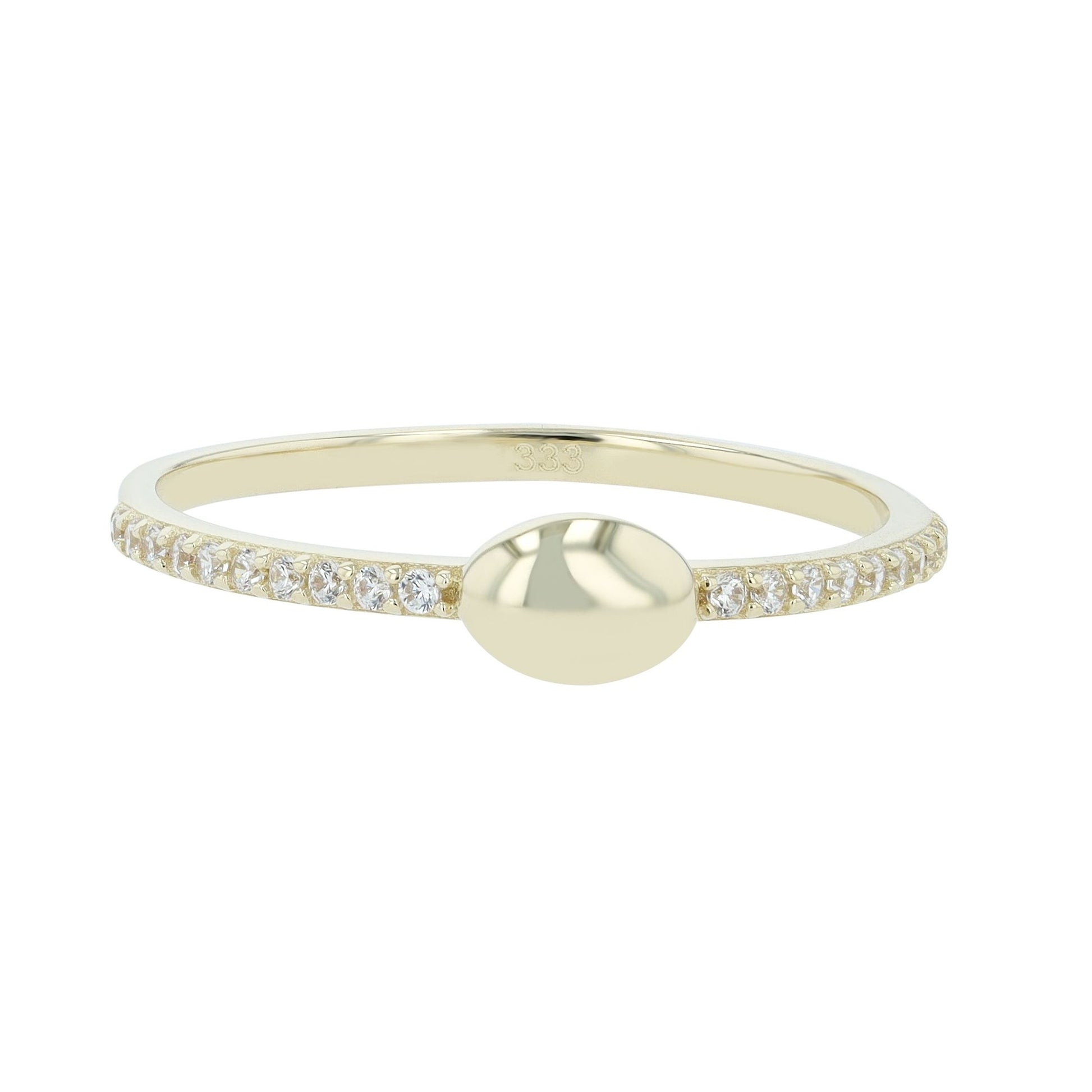 Damen Ring aus 333 Gold mit Zirkonia