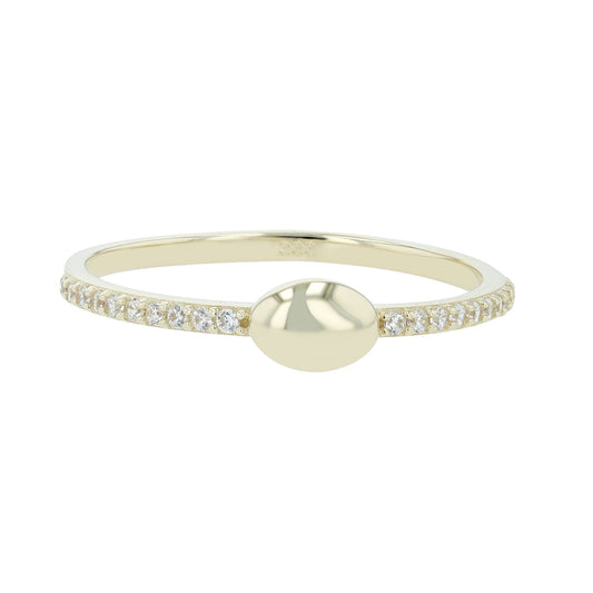 Damen Ring aus 333 Gold mit Zirkonia