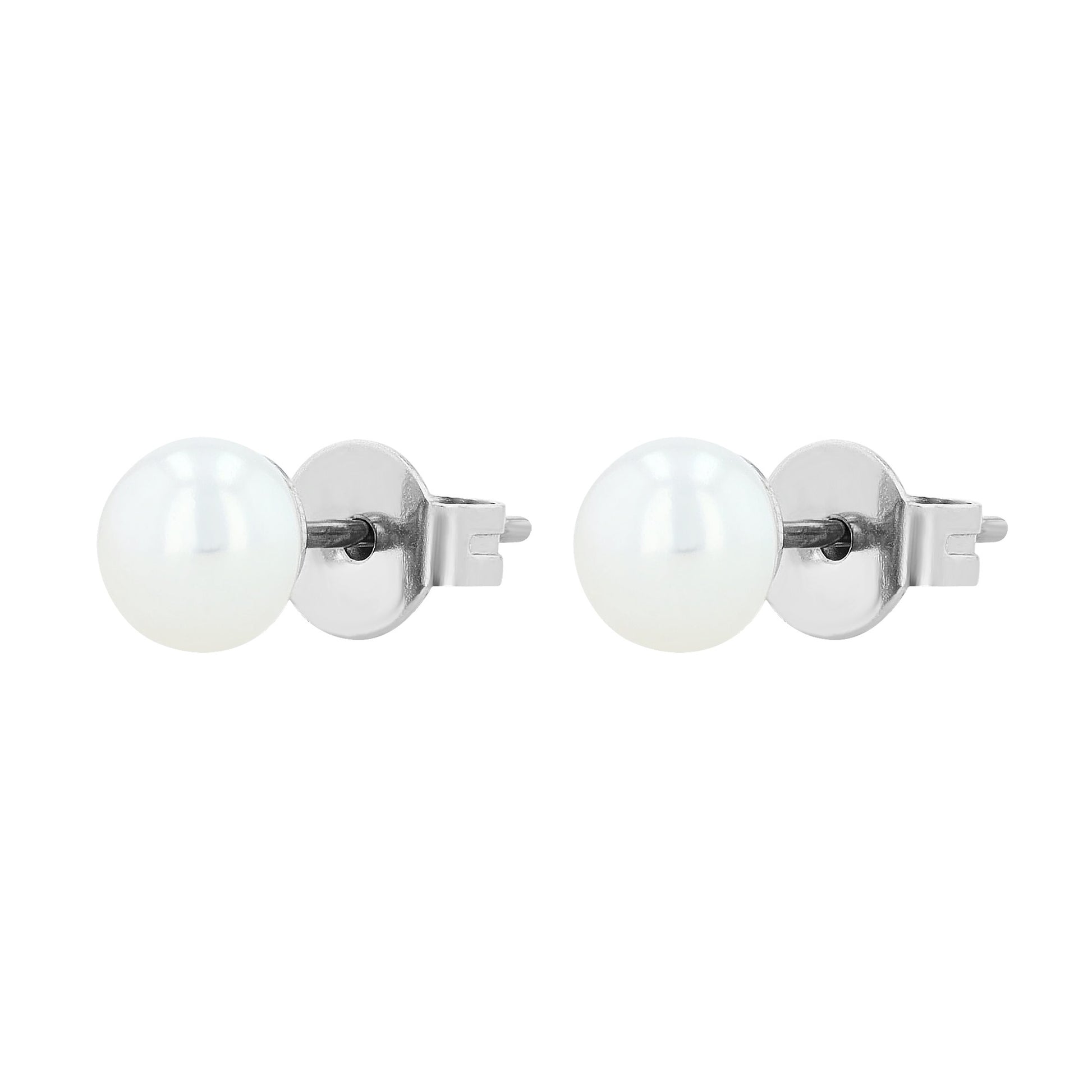 Damen Ohrringe – Ohrstecker aus Edelstahl mit Perle