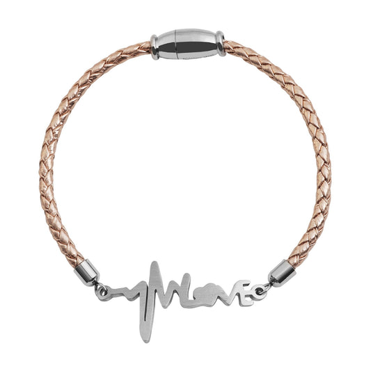 Damen Armband – Armreif aus Leder 17 cm