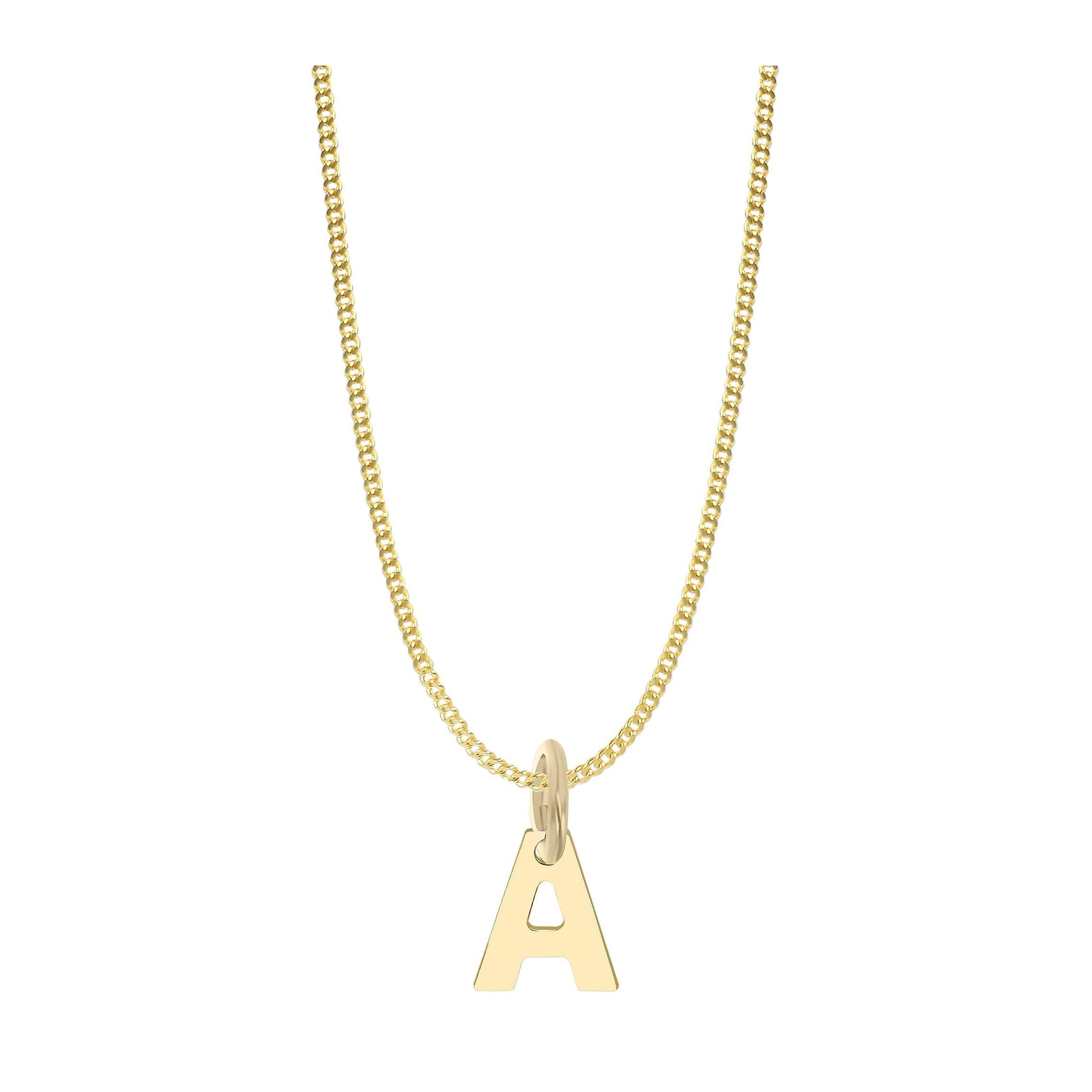 Unisex Anhänger – Buchstabe N Buchstabenanhänger aus 375 Gold