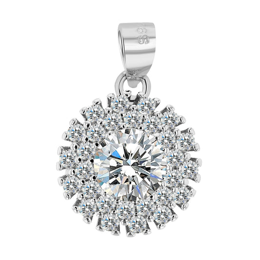 Damen Anhänger aus 925 Silber mit Kristall