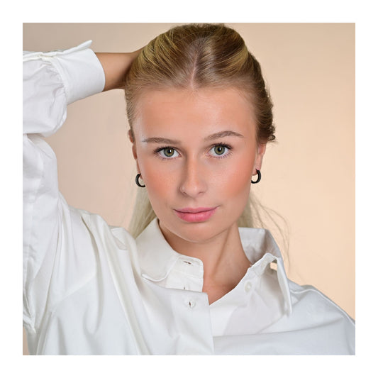 Damen Ohrringe – Klappcreole aus Edelstahl