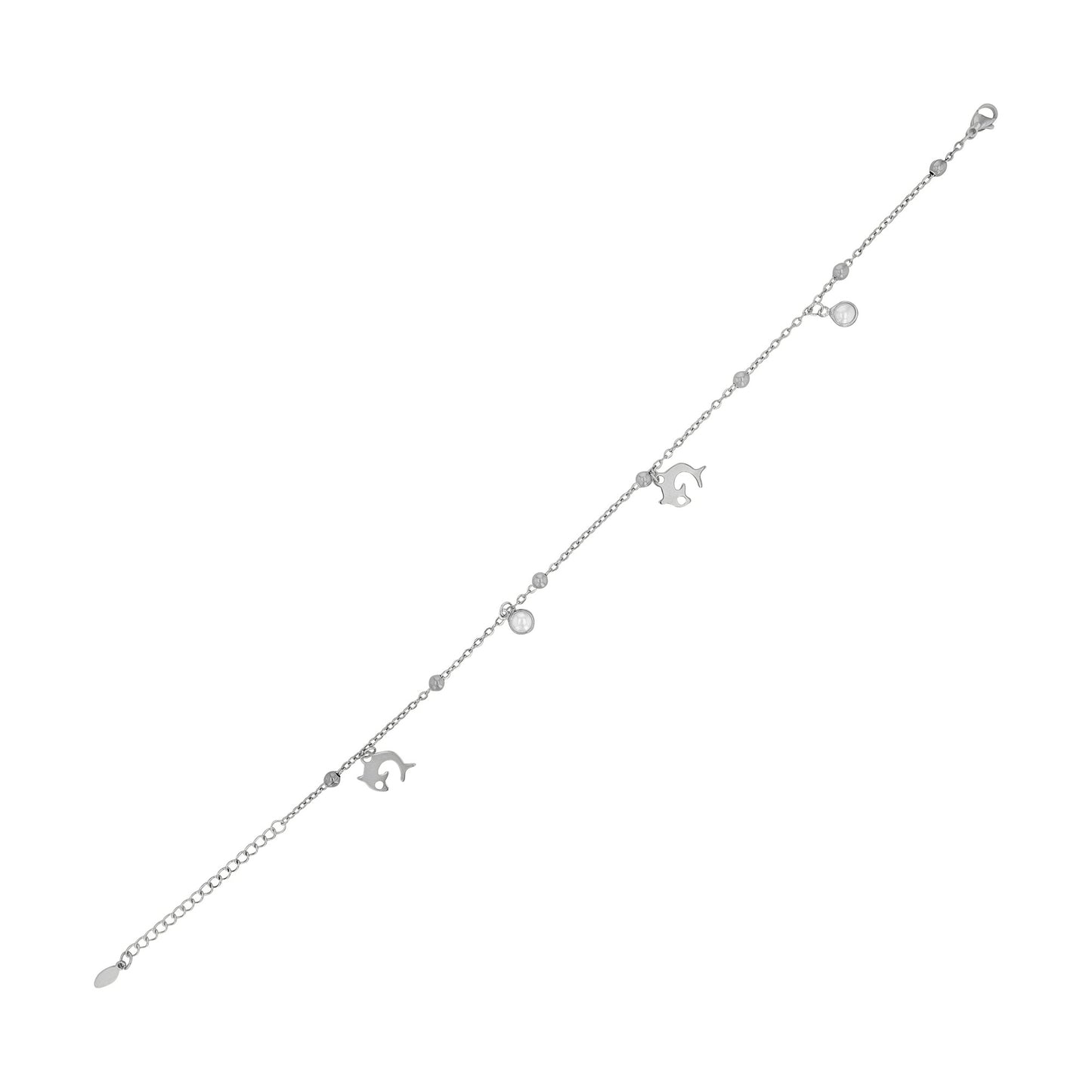 Damen Anhänger aus Edelstahl mit Perle