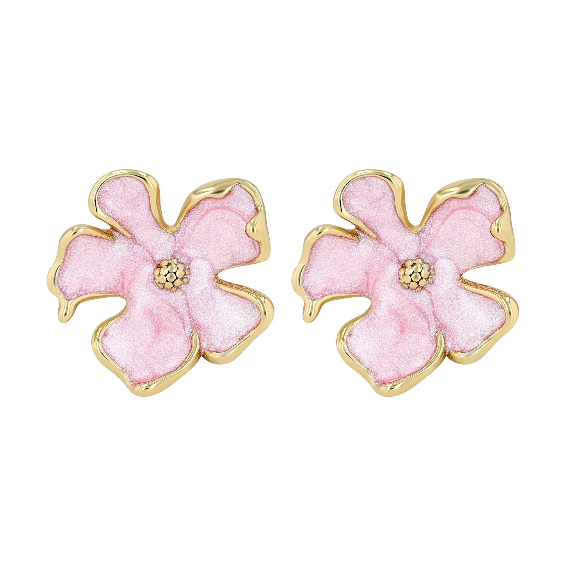 Damen Ohrringe – Ohrstecker aus Edelstahl mit Emaille