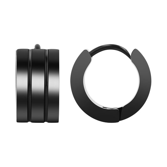 Unisex Ohrringe – Klappcreole aus Edelstahl