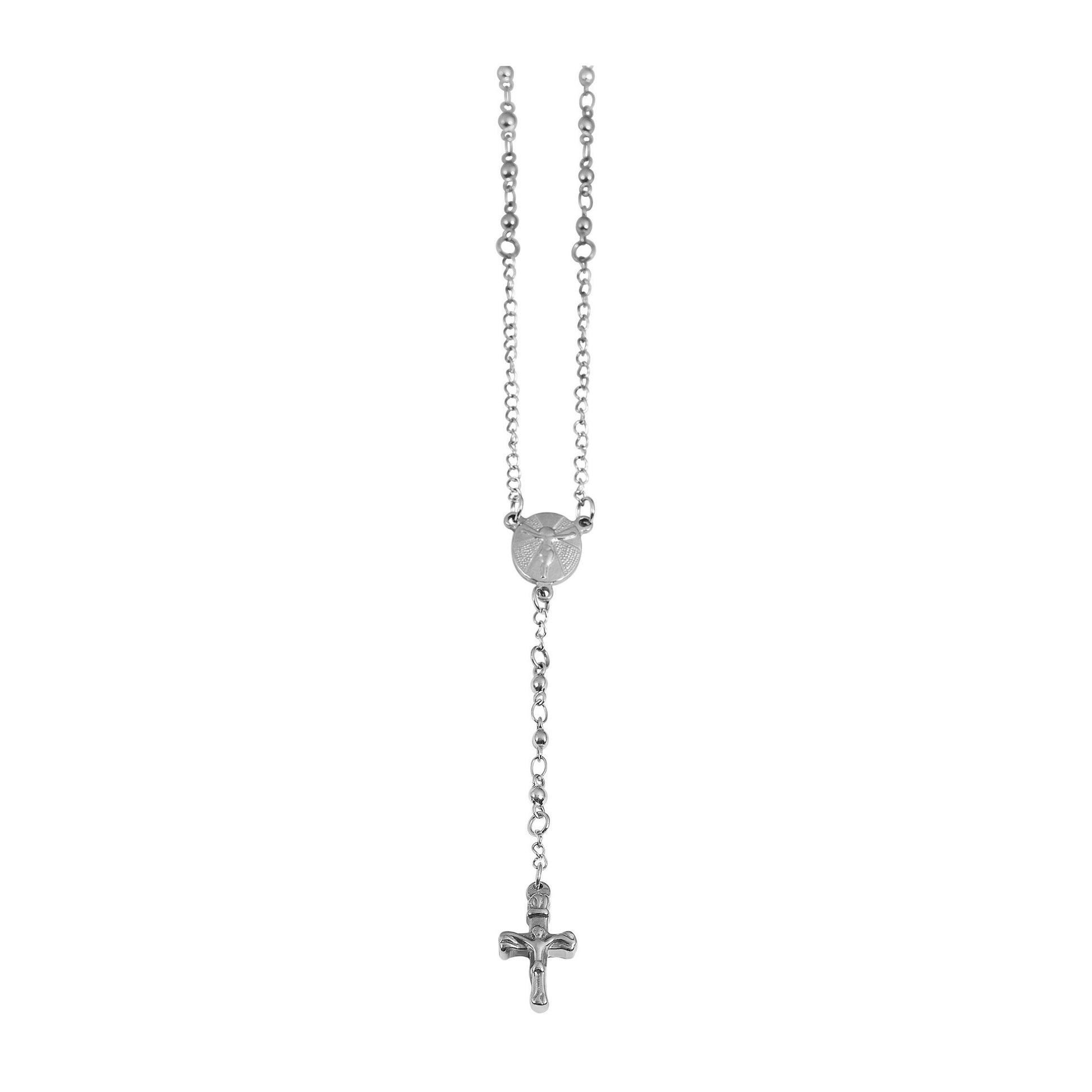 Unisex Halskette mit Anhänger – Kreuz aus Edelstahl