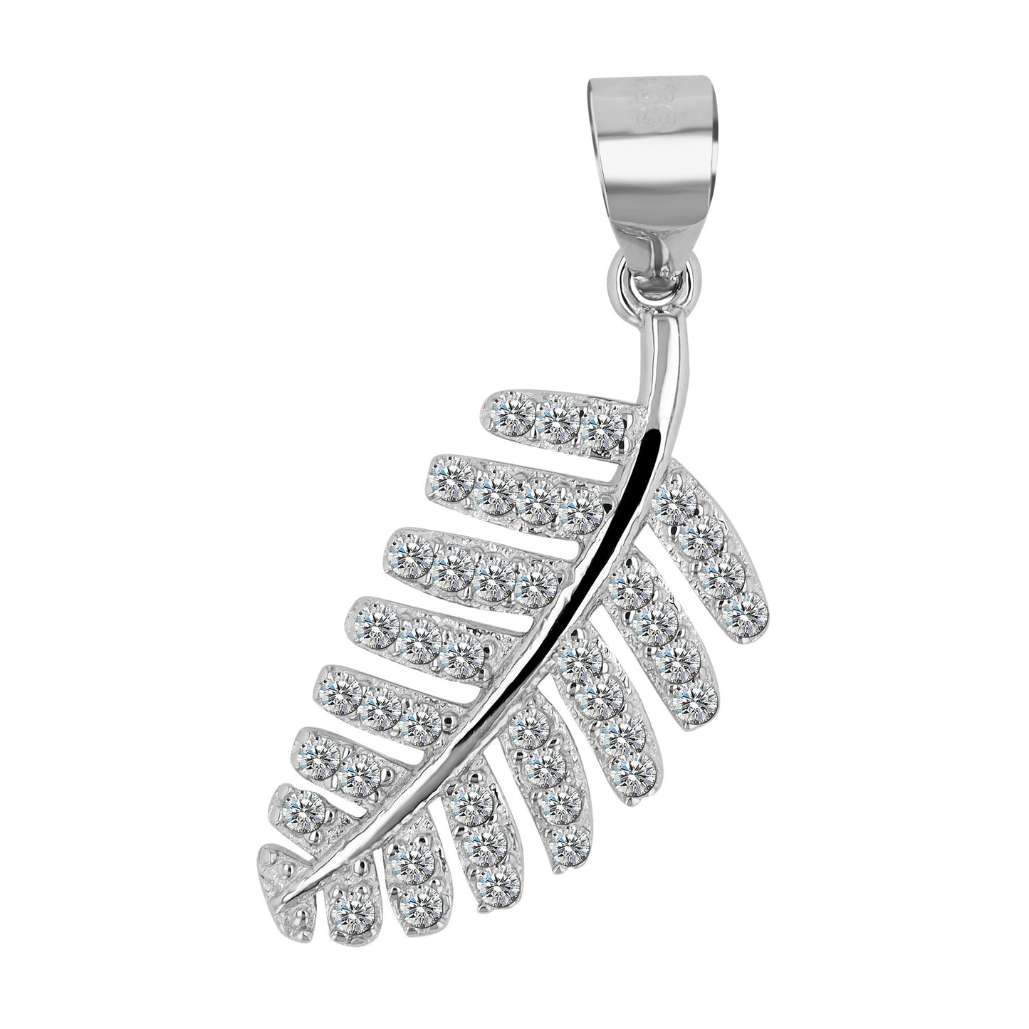 Damen Anhänger aus 925 Silber mit Zirkonia