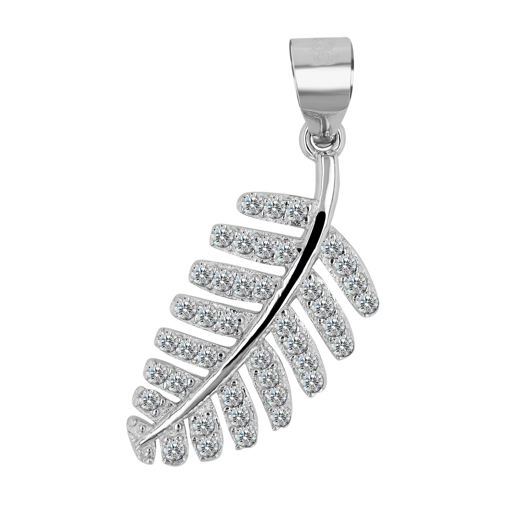 Damen Anhänger aus 925 Silber mit Zirkonia