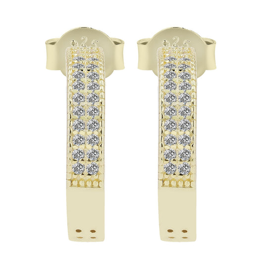 Damen Ohrringe – Ohrstecker aus 925 Silber mit Zirkonia