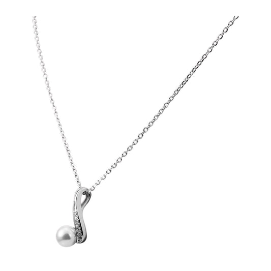 Damen Anhänger aus 925 Silber mit Perle