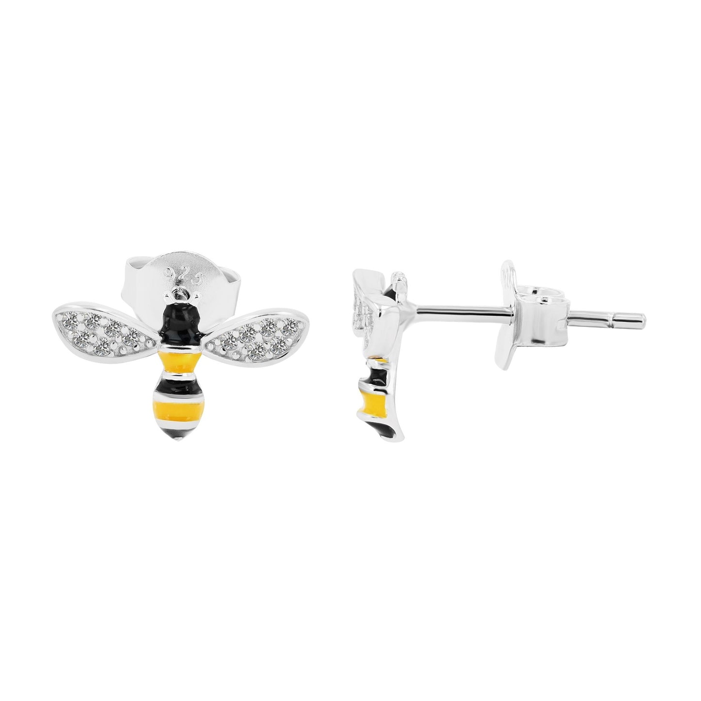 Kinder Ohrringe – Ohrstecker aus 925 Silber mit Zirkonia