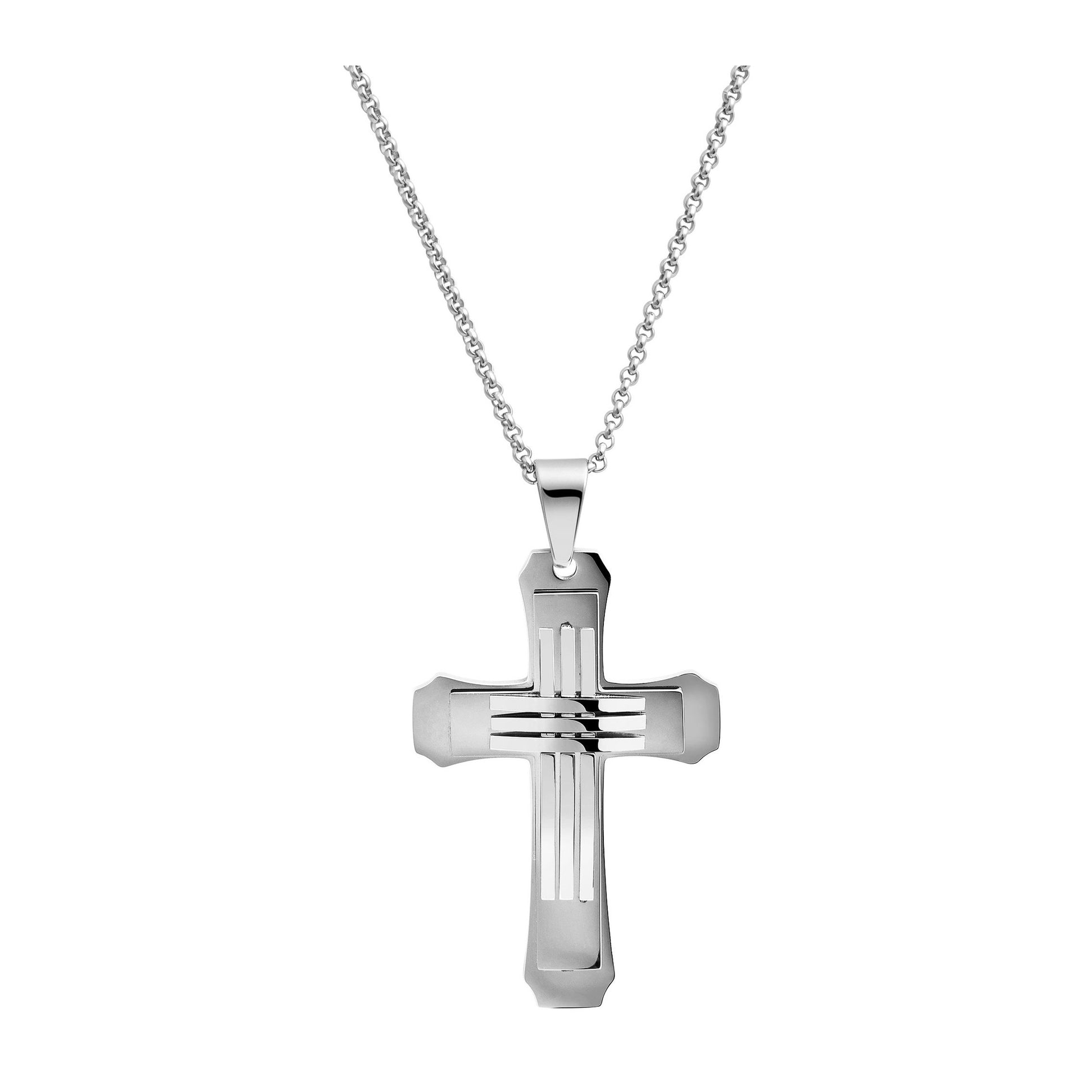 Unisex Anhänger – Kreuz Kreuzanhänger aus Edelstahl