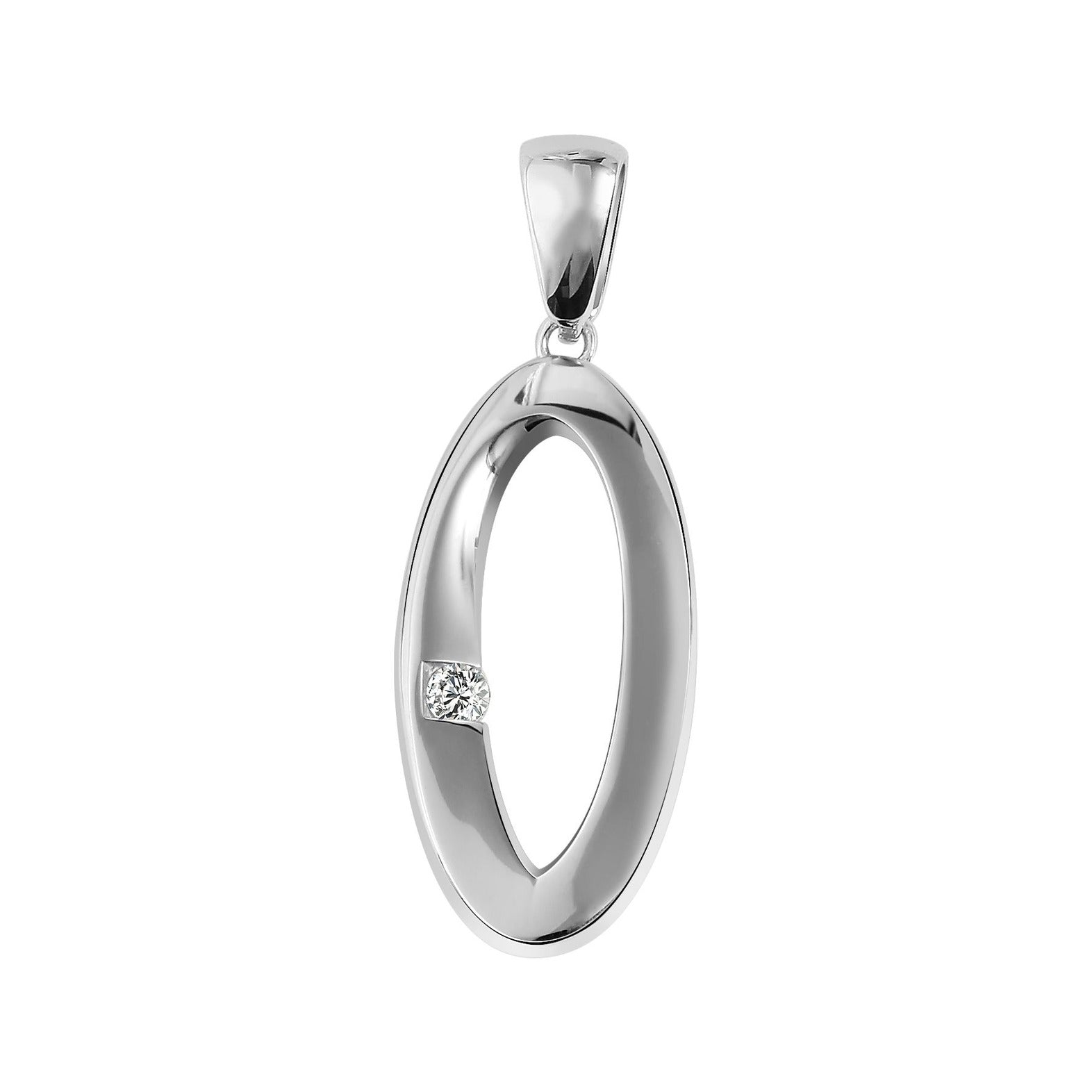 Damen Anhänger aus 925 Silber mit Zirkonia