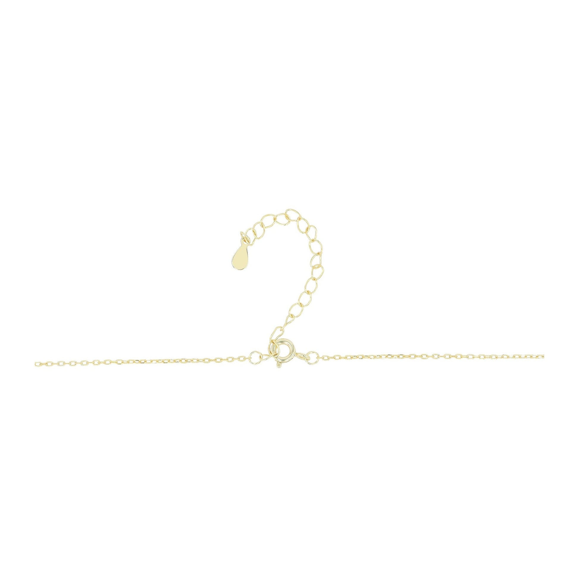 Damen Halskette aus 925 Silber mit Zirkonia 42+5