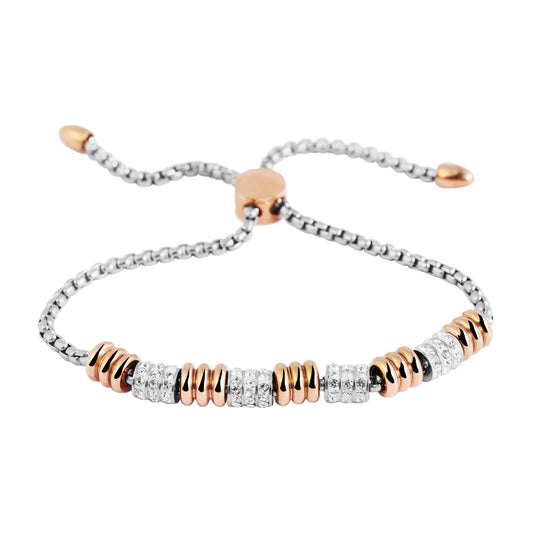 Damen Armband aus Edelstahl mit Perle 24 cm