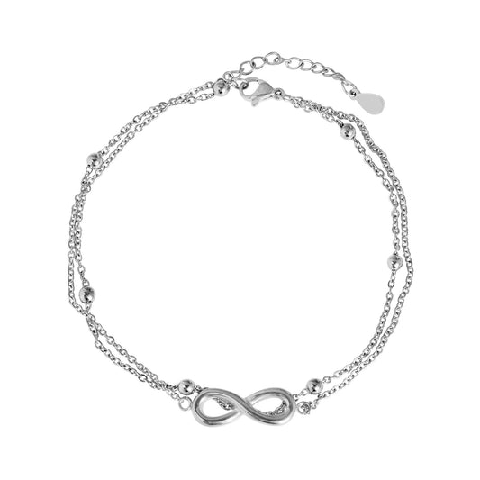 Damen Armband aus Edelstahl 24 cm
