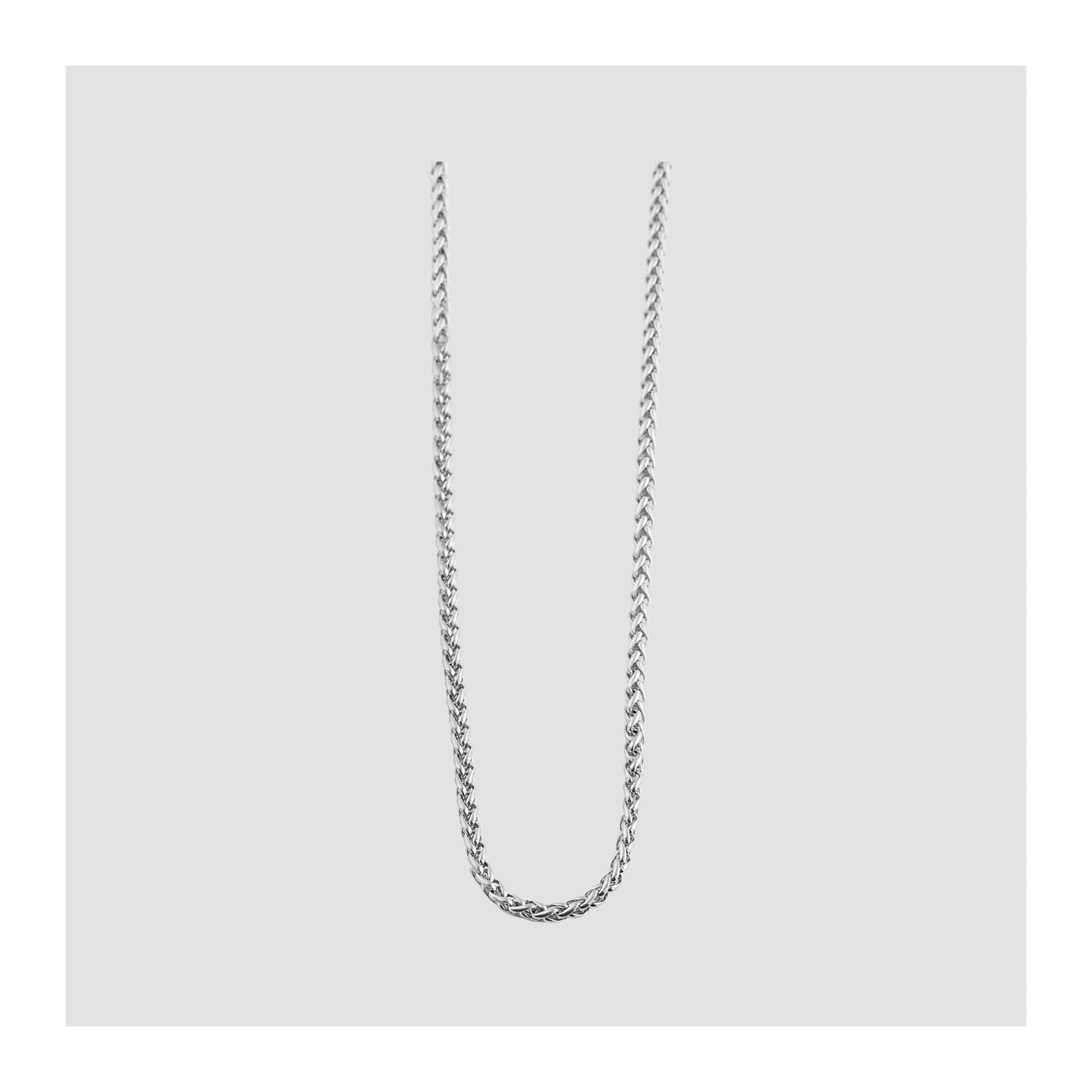 Unisex Halskette – Kordelkette aus Edelstahl