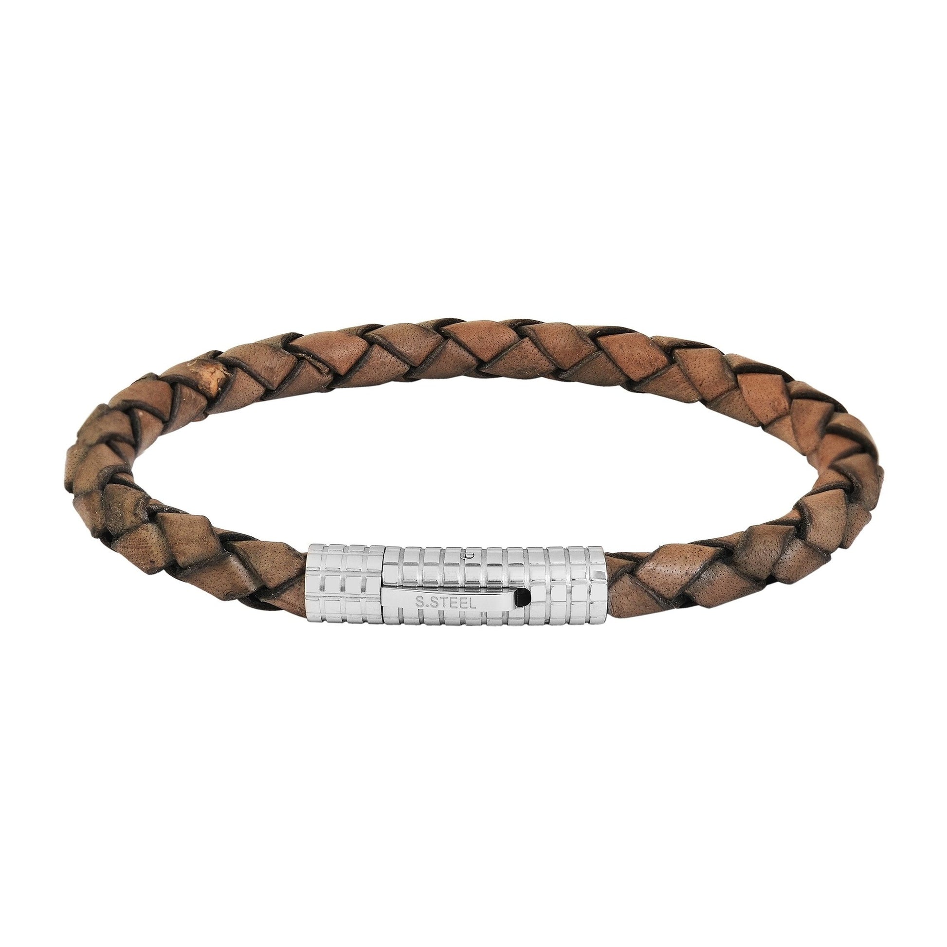 Unisex Armband – Armreif aus Leder 21 cm