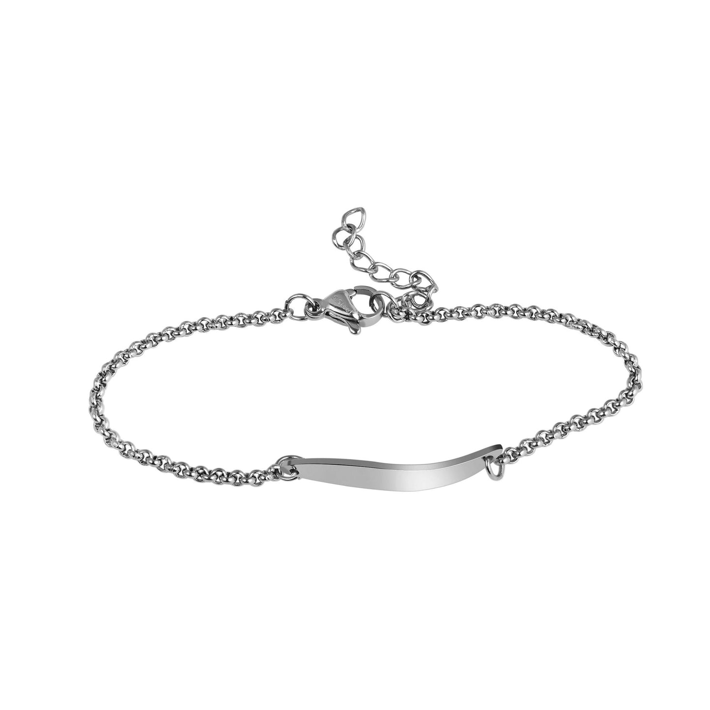 Damen Armband aus Edelstahl 18 cm