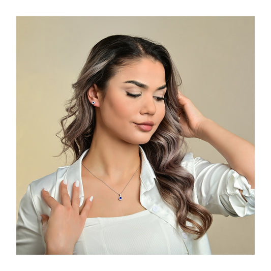 Damen Anhänger aus 925 Silber mit Zirkonia