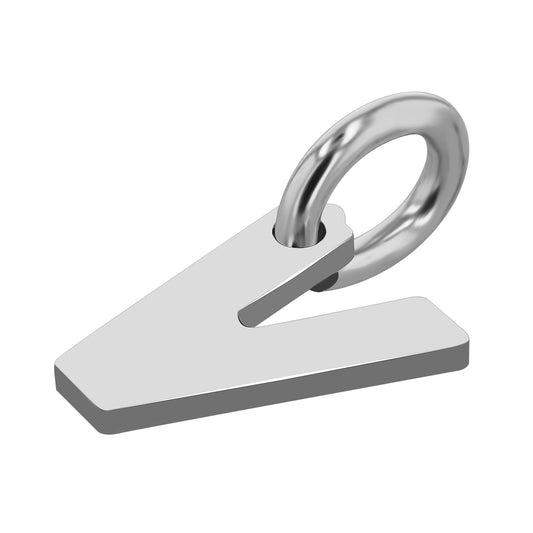 Unisex Anhänger – Buchstabe N Buchstabenanhänger aus 925 Silber