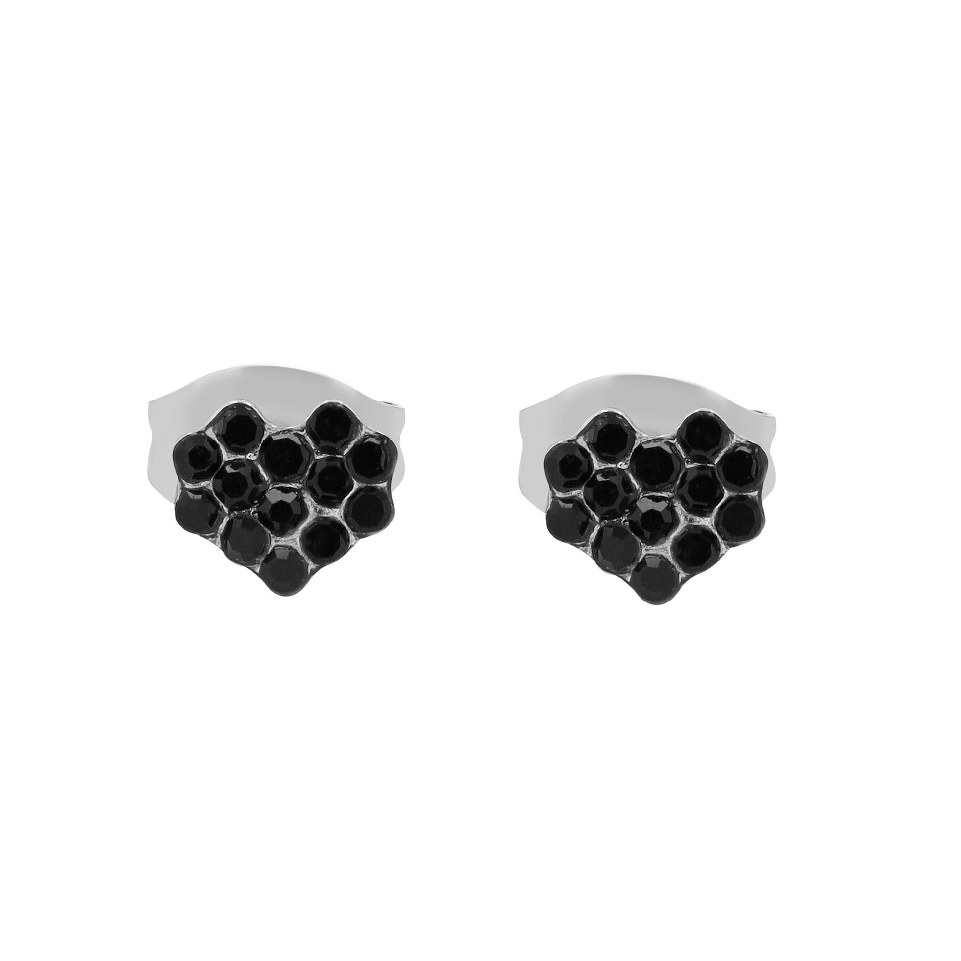 Damen Ohrringe – Ohrstecker aus Edelstahl mit Strass Steinchen